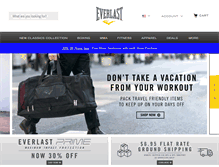 Tablet Screenshot of everlast.com